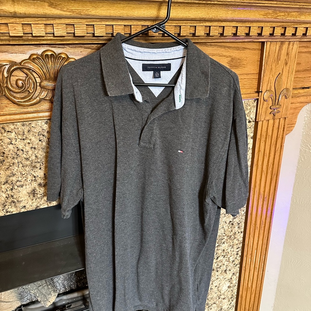 Tommy Hilfiger Men's Charcoal Polo Shirt